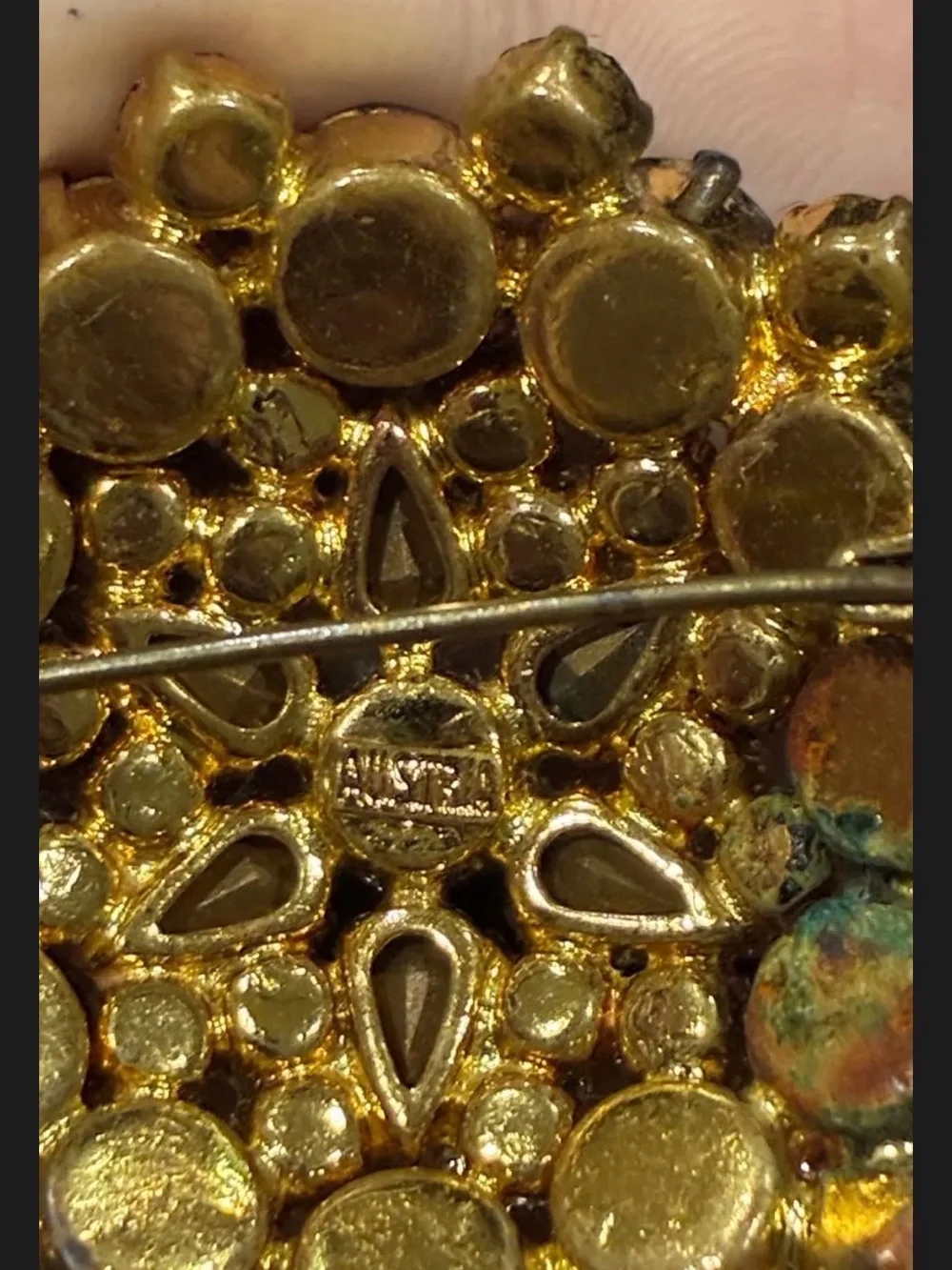 Vintage Austrian Crystal Brooch
